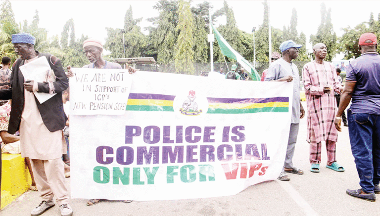 Retired Police Officers Protest Nationwide, Demand Exit from Pension Scheme